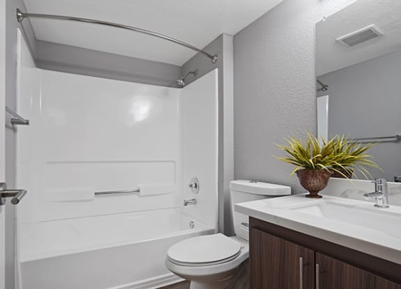 Remodeled Bathroom at Clayton Creek Apartments