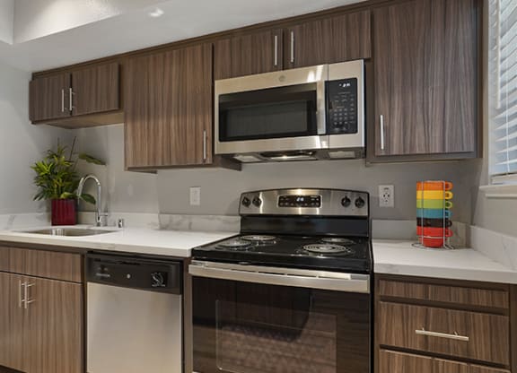 Remodeled Kitchen at Clayton Creek Apartments