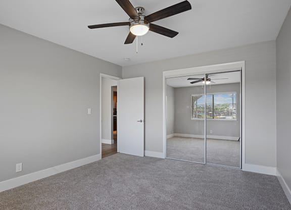 Lighted Ceiling Fan at Colonial Garden Apartments, San Mateo, California