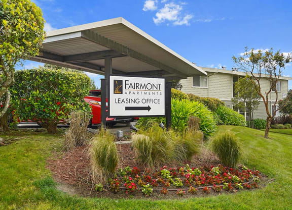 Welcoming Property Signage at Fairmont Apartments, Pacifica, CA, 94044