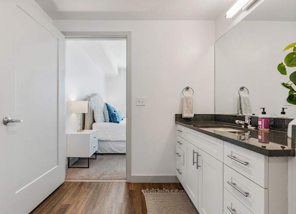 Bathroom with mirror at City View St. George, St. George, 84770