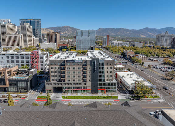 a view of the city from the top of a building at The Revival, Salt Lake City