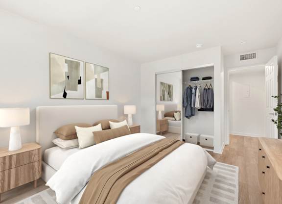 Cozy Bedroom at AVIA on Pike Street, Seattle, Washington