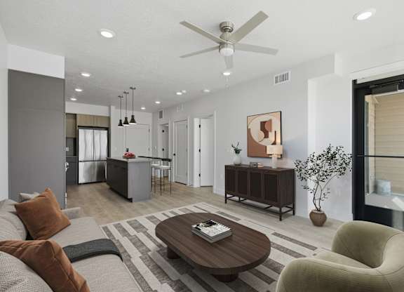 Living Room at Brickside Heights, Millcreek, UT