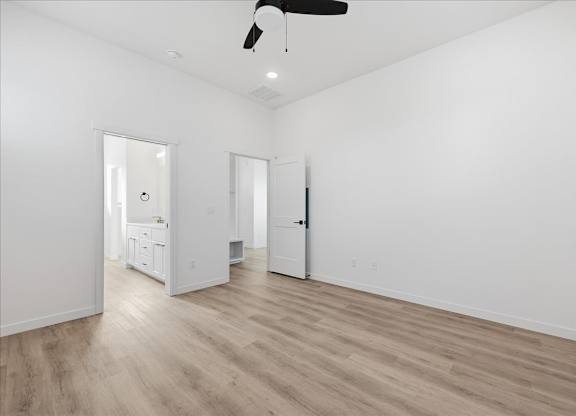 Room with ceiling fan and light at Alante Homes at Spring Run, Caldwell, ID, 83607