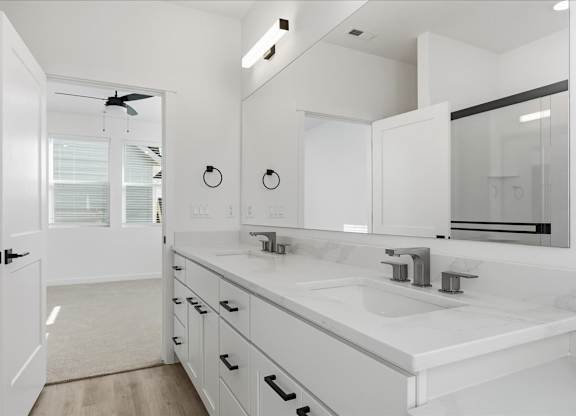 Luxurious bathroom interior at Alante Homes at Spring Run, Caldwell, 83607