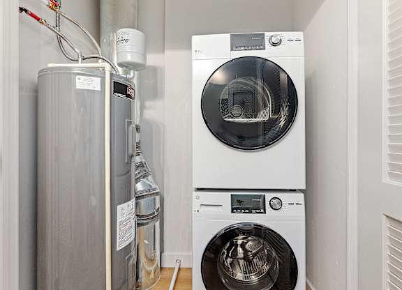 a washer and dryer in a laundry room at Alante Homes at Lake Hazel, Idaho, 83709