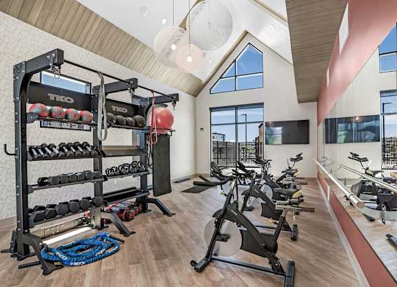 Gym with Equipment at Solhavn Apartments, Utah, 84003