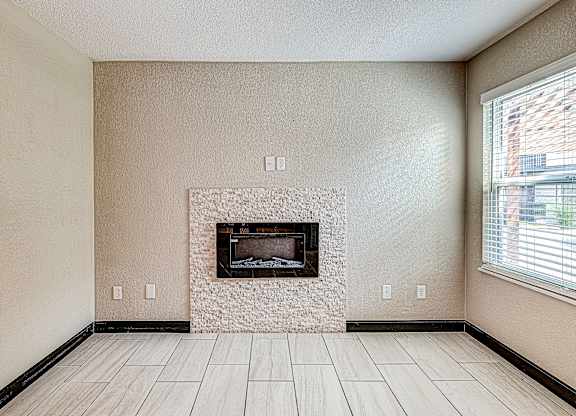 Modern Electric Fireplace at Avia Lofts at Founders Road, Indianapolis, 46268