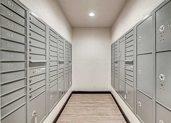 Mailroom at Avia Lofts at Founders Road, Indianapolis, Indiana