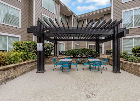 Patio1 at AVIA Apartments On Alpha, Texas
