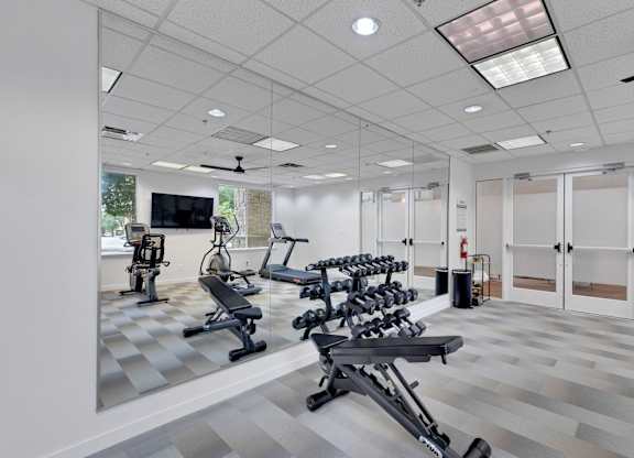Modern Gym at AVIA Apartments On Alpha, Dallas, 75240
