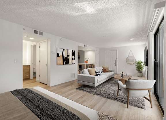 Living Area Interior at AVIA Lofts on Parkway, Washington