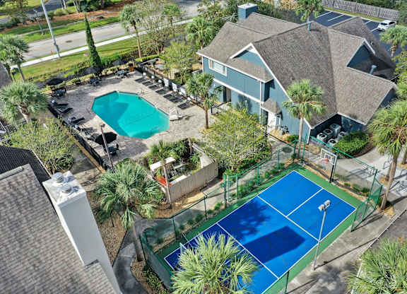 Aerial View Of Pool at AVIA Lofts on Liberty Ridge Apartments, Jacksonville, FL, 32256