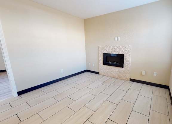 White Fireplace at Avia Lofts at Founders Road, Indianapolis, 46268