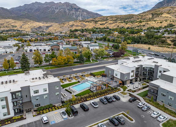 Property Overview From Above at The Flats at Riverwoods Apartments, Provo, UT, 84604