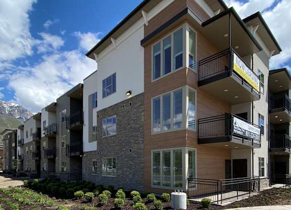 Residential Exterior View at The Flats at Riverwoods Apartments, Provo, UT