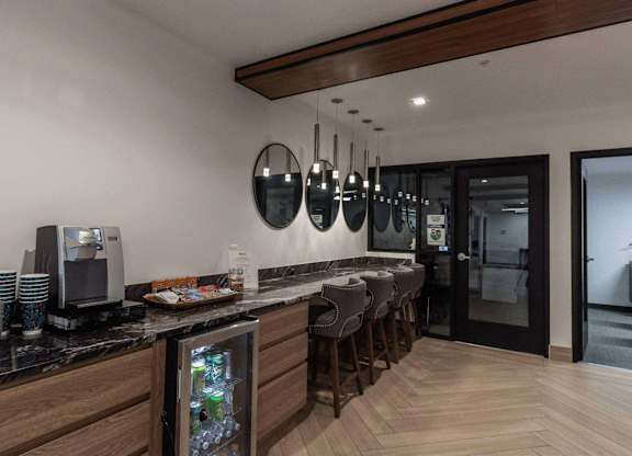 clubhouse kitchen at The Flats at Riverwoods, Utah