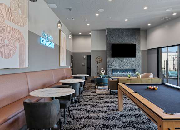 Pool Table at SevenO2 Main Apartments, Salt Lake City, Utah