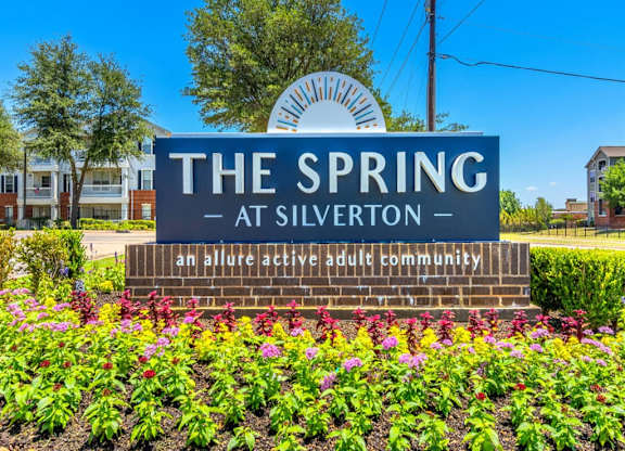 A sign at The Spring at Silverton Apartments, Texas, 76133