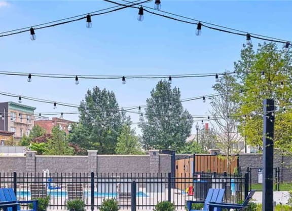 our apartments showcase an outdoor pool  at Shearwood Station, New Rochelle