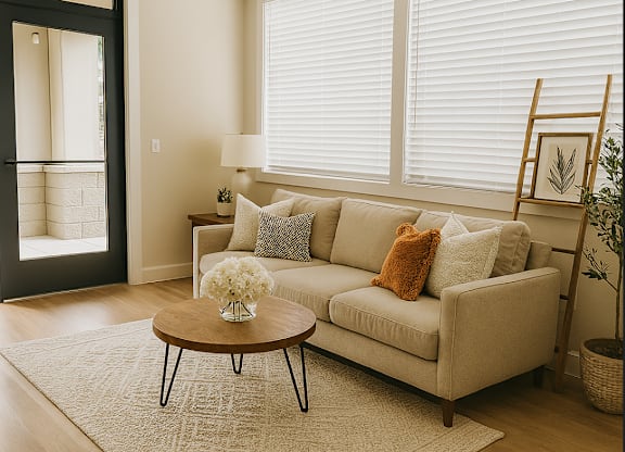 Modern Living Area at Edgeway Plaza, California