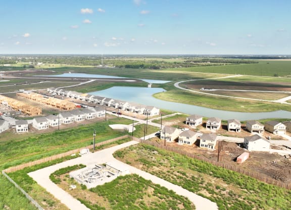 Aerial View of Pradera Oaks in Rosharon, TX