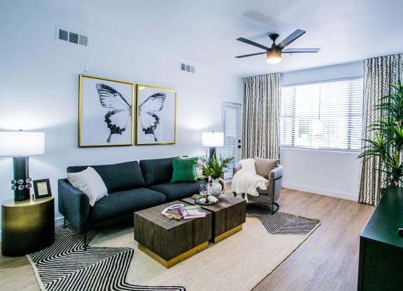 The Presley at Whitney Ranch Model Living Room