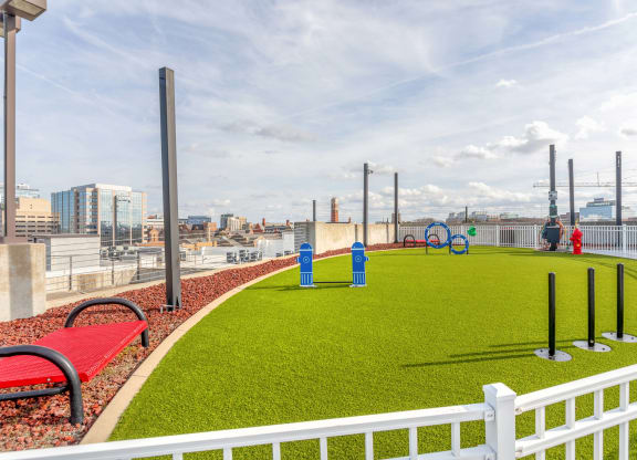 Elliston 23 apartments in Nashville Tennessee photo of roof top pet park