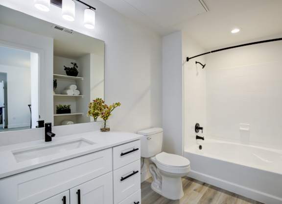 bathroom at centennial apartments