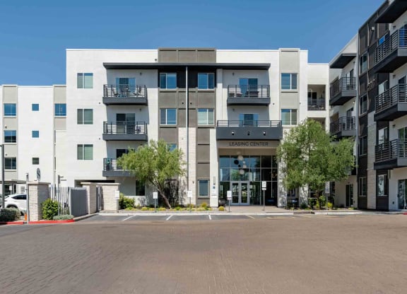 our apartments offer a parking lot in front of the building