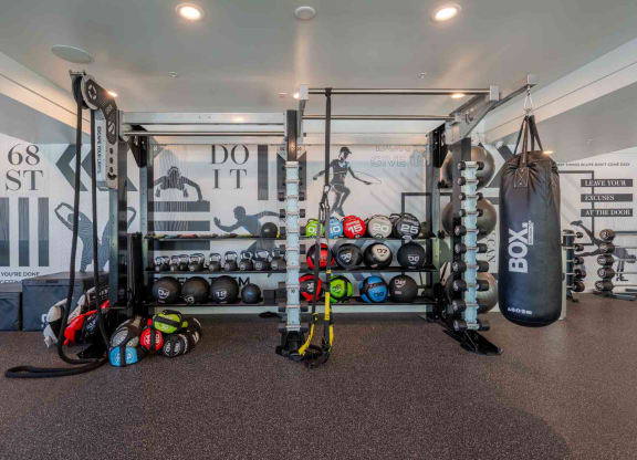 24 hour fitness center at slate scottsdale apartments in arizona