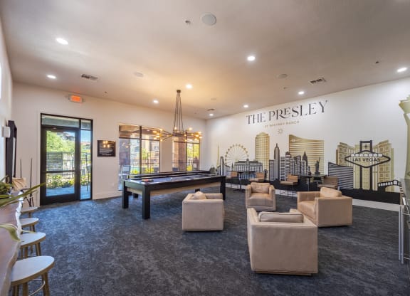 the lobby at the preserve at great pond apartments in windsor, ct