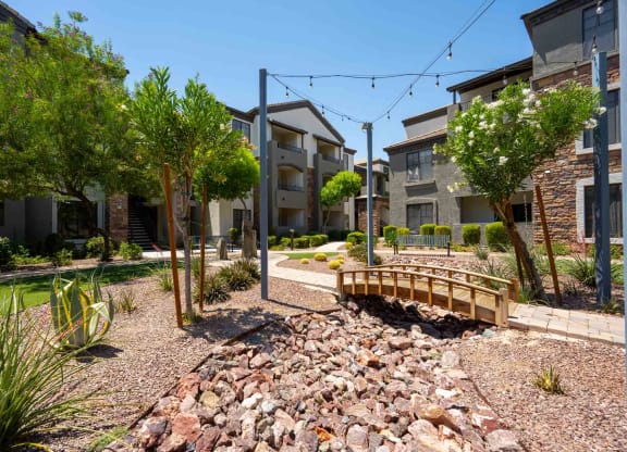 our apartments showcase a beautiful courtyard