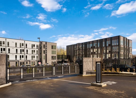 the building where the apartment is located