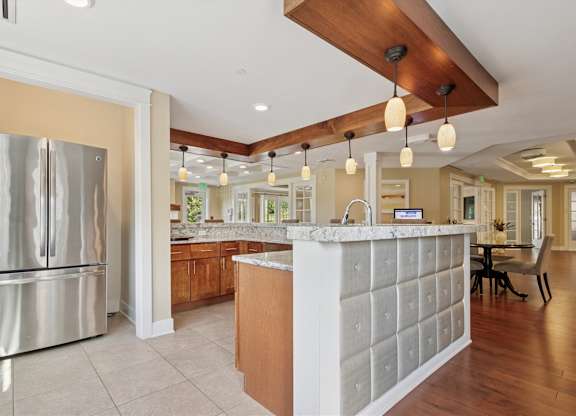 Large stainless steel refrigerator at Palmer View, Palmer Township, PA