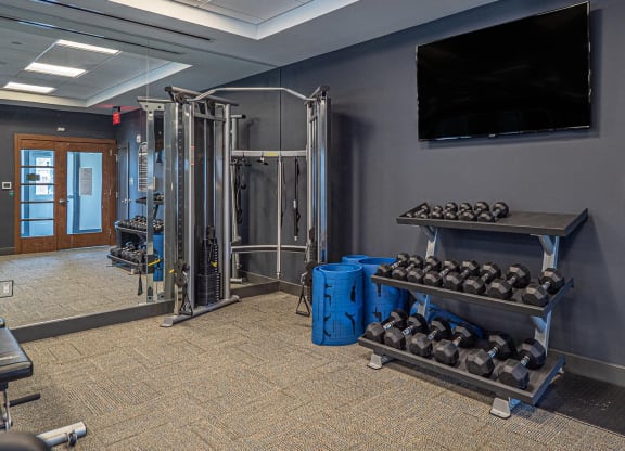 Fitness Center With Updated Equipment at Heritage Court, Ewing, NJ, 08628