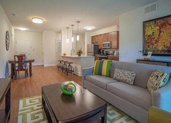 Modern Living Room at Heritage Court, Ewing, 08628