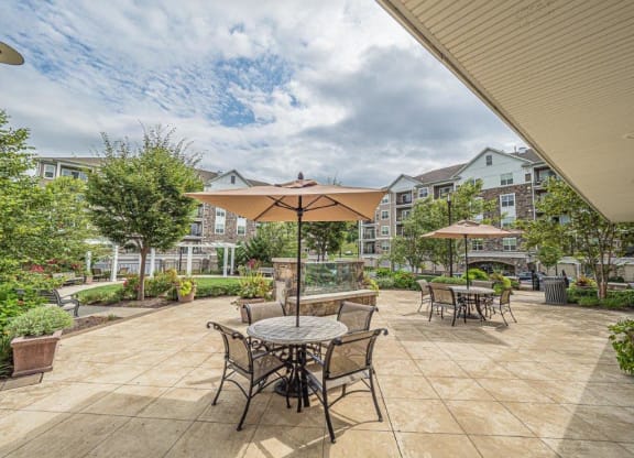 Outside Patio at Palmer View, Palmer Township, PA, 18045