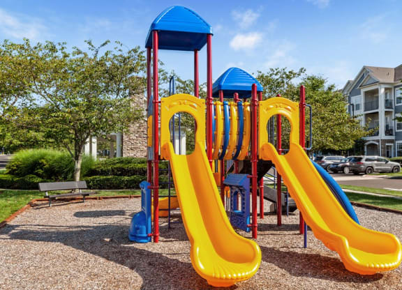 a playground at the hampton center apartments in hampton va  at Harper's Crossing, Langhorne, 19047