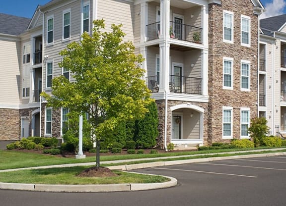 our apartments offer a parking lot  at Harper's Crossing, Langhorne, PA