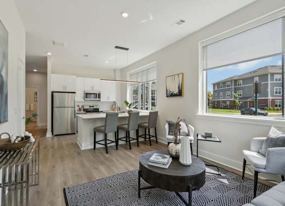 Kitchen and Dining Room View at Heritage Court, Ewing, NJ