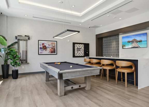 Pool Table in Clubhouse at Heritage Court, Ewing,