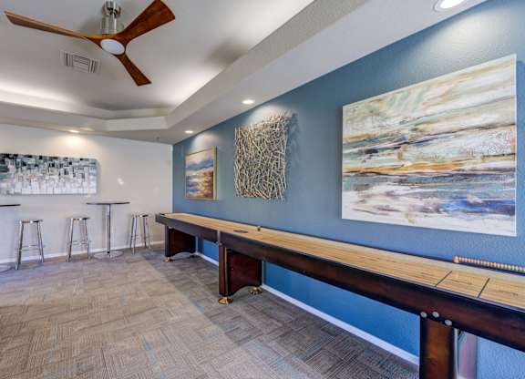 Tresa at Arrowhead Apartments Clubhouse with Shuffleboard