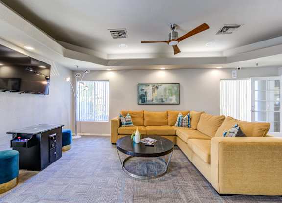 Tresa at Arrowhead Apartments Clubhouse Lounge with Seating and TV