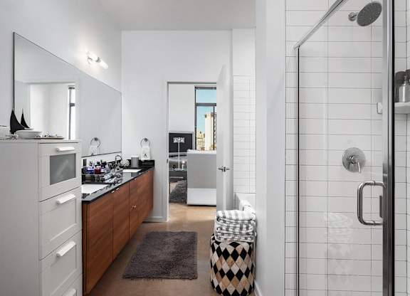 Bathroom With Extra Storage Space at The '68, Texas