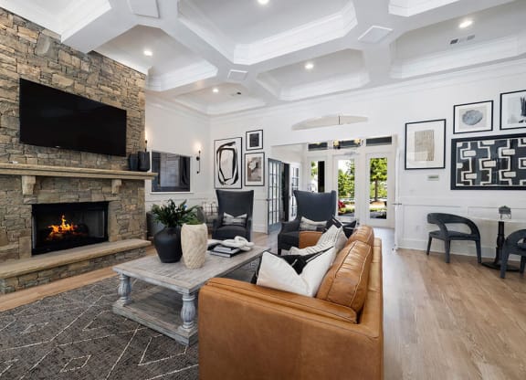 Fireplace Lounge at Tradition at Stonewater, Cary, North Carolina
