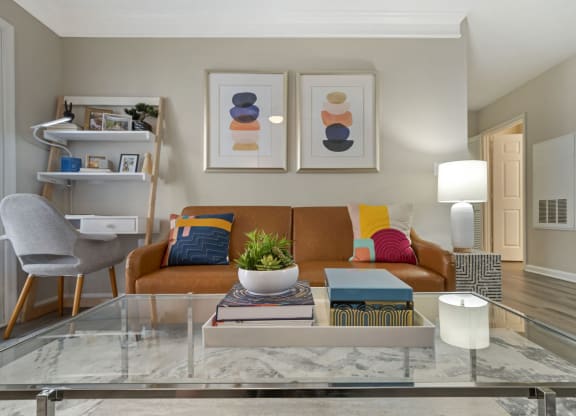 Modern Living Room at Elme Dulles, at Elme Dulles, Herndon, VA