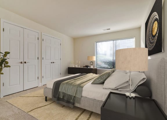 Bedroom at Elme Bethesda, Maryland