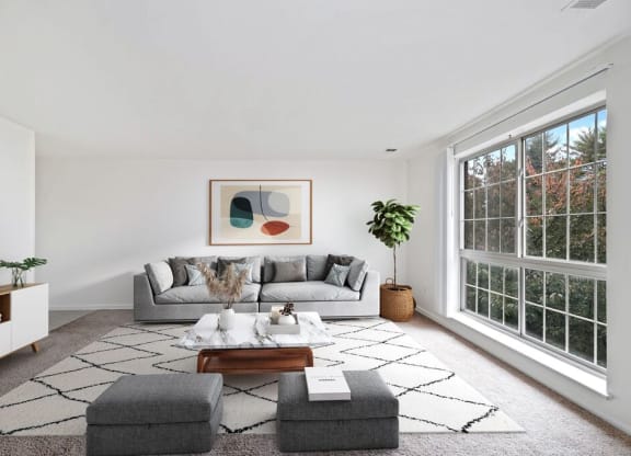 Living Room at Elme Watkins Mill, Maryland